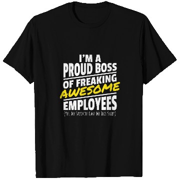 Discover Proud Boss Awesome Employees Manager Supervisor T-Shirts