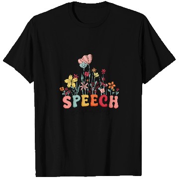 Discover Speech Therapy Speech Language Pathologist Therapist Floral T-Shirts
