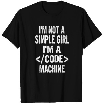 Discover I m not a Simple Girl Female Code Programmer Developer Geek T-Shirts
