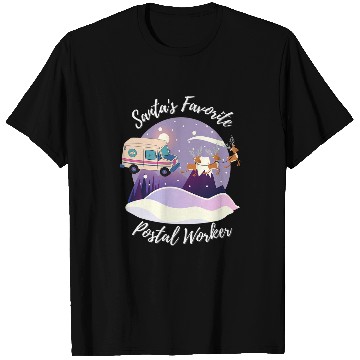Discover mail carrier santa sleigh Postal worker T-Shirts