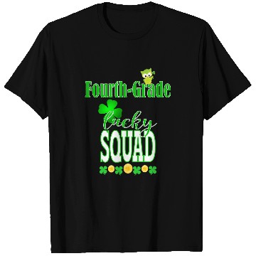 Discover St Patricks Fourth Grade Teacher Student Cute Owl Squad T-Shirts