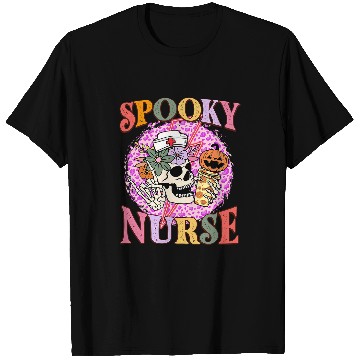 Discover Spooky nurses Workers Caregivers NICU Pediatrics T-Shirts