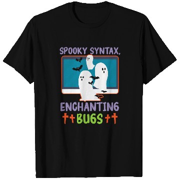 Discover Spooky Syntax Enchanting Bugs Spooky Programmer Halloween T-Shirts