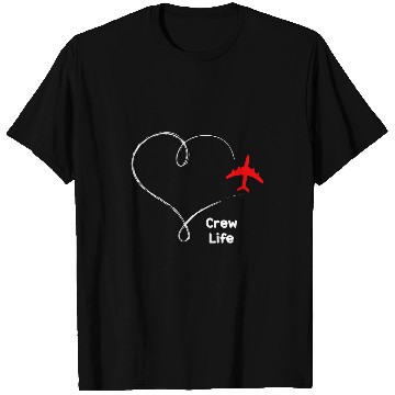 Discover Flight Attendant Pilot Life Travel Crew Stewardess T-Shirts