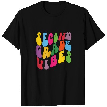 Discover Second Grade Vibes Teacher Student Back To School T-Shirts