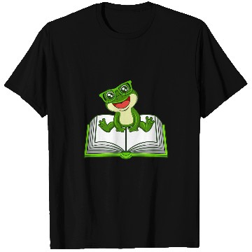Discover Funny Frog Book Club Reading Literature T-Shirts