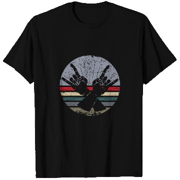 Discover Rock Roll Wrestling Mens Devil Horns 1 T-Shirts