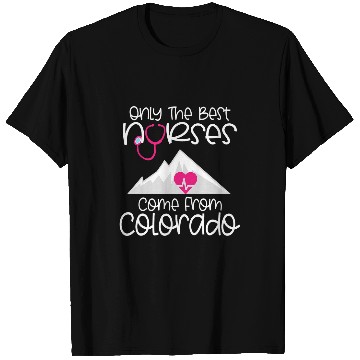 Discover nurses Colorado RN CNA LPN Nursing Student Graduation T-Shirts