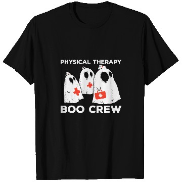 Discover Spooky Physical Therapy Boo Crew Halloween Costume T-Shirts
