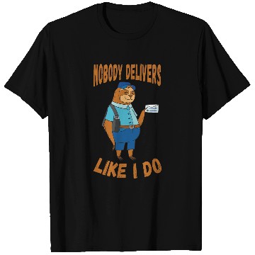 Discover Postman Sloth Nobody Delivers Mail Carrier Postal Worker T-Shirts
