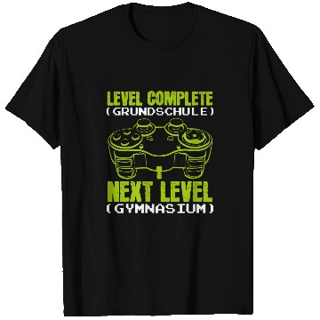 Discover Level Complete Primary School Next High School Student Gamer 1 T-Shirts