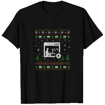 Discover Ugly Christmas Sweater for Programmer Funny Ugly T-Shirts