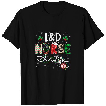 Discover nurses Leopard Print Christmas LD nurses Life T-Shirts