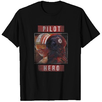 Discover Star Wars Squadrons Pilot Hero Poster T-Shirts