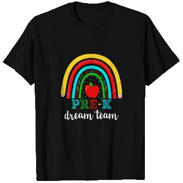 Discover Prek Dream Team Teacher Student Retro Back To School T-Shirts