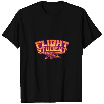 Discover Flight Student Retro Student Pilot Aviation Training Aviator T-Shirts