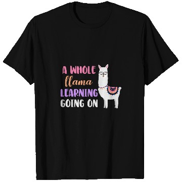 Discover Llama School Teacher Student Whole Llama Learning T-Shirts
