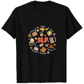 Discover SLP Thanksgiving Communication Occupational Therapist T-Shirts