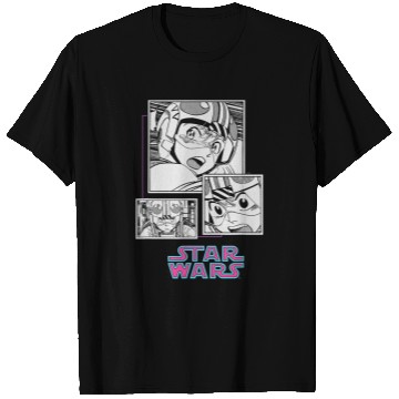 Discover Star Wars Manga Luke Skywalker Xwing Pilot Comic Panels T-Shirts