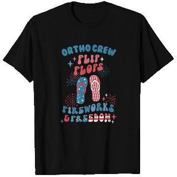 Discover Ortho Crew Orthopedic nurses July 4th Memorial Veterans Day T-Shirts