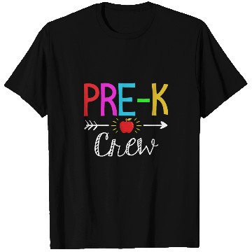 Discover Prek Crew Prek Teacher Student Team Back To School T-Shirts