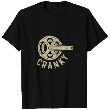 Discover Funny Bicycle Lover Cyclist Daddy BMX Mountain Bike Cranky T-Shirts