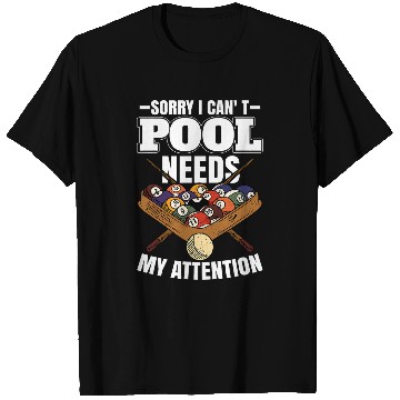 Discover Funny Billiard Pool Player T-Shirts