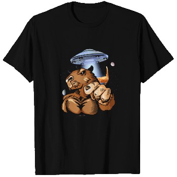 Discover capybaras Astronaut in Outer Space Galaxy capybaras Lovers T-Shirts