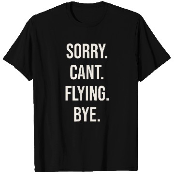 Discover Flying airplane captain aviator flight line airplane T-Shirts
