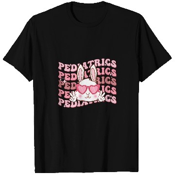 Discover Groovy Pediatrics Bunny Easter PEDS nurses Crew Easter Day T-Shirts