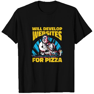 Discover Web Developer Pizza Computer Coder Programmer Web Dev T-Shirts