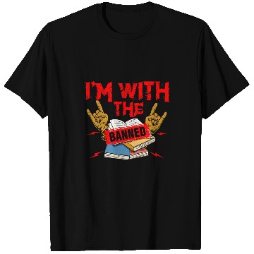 Discover Funny Banned Books Reading Book Lover Punk T-Shirts