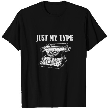 Discover Typewriter Book writing classic literature journalism worker 2 T-Shirts