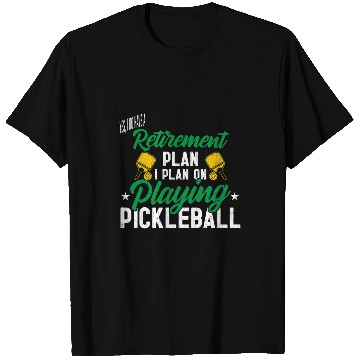 Discover I Plan On Playing Pickleball Funny Player Paddle Graphic T-Shirts