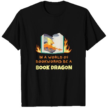 Discover Book Dragon Design Librarian Book Lovers 1 T-Shirts