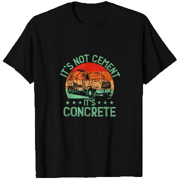 Discover Cement Mixer Construction Worker Construction Site 2 T-Shirts