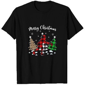 Discover Funny Leopard buffalo plaids Rugby Player Christmas Pajama T-Shirts