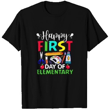 Discover Happy First Day Of Elementary Teacher Back To School Student T-Shirts