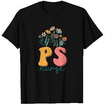 Discover Groovy Wildflower Plastic Surgery nurses Tees T-Shirts