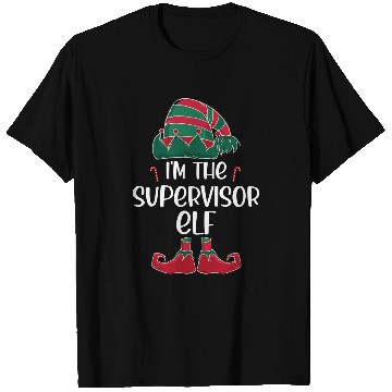 Discover Im the Supervisor elf Christmas party matching T-Shirts