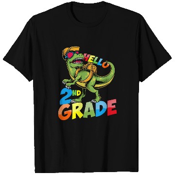 Discover Funny Dinosaur 2nd Grade StudentTeacher Back to School T-Shirts