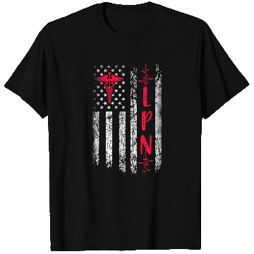 Discover LPN American Flag July 4th Licensed Practical nurses LPN T-Shirts