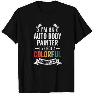 Discover Imagination Automotive Auto Body Painter Car Lover Graphic T-Shirts