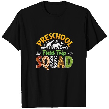 Discover Preschool Zoo Field Trip Squad Matching Teacher Students T-Shirts