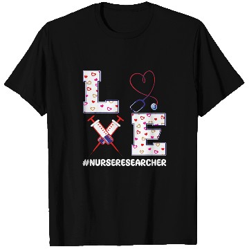 Discover nurses Researcher Valentines Day Outfit Nursing Research T-Shirts