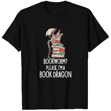 Discover Book Dragon Funny Bookworm 1 T-Shirts