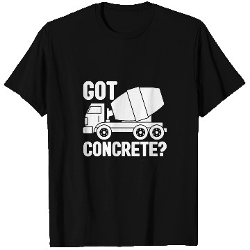 Discover Cement Mixer Construction Worker Construction Site 4 T-Shirts