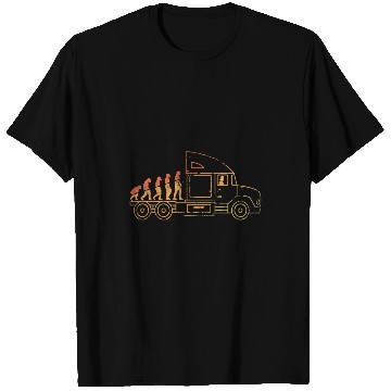Discover Mens Truck Driver Long Distance Evolution T-Shirts