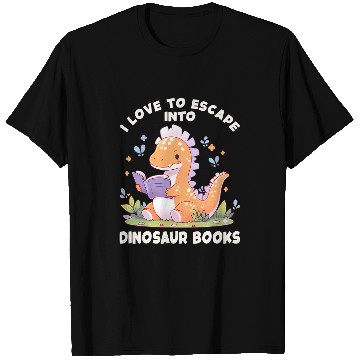 Discover Dino Book Reading Dinosaur Reading Lovers Dinosaur Book T-Shirts