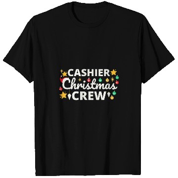 Discover Cashier Christmas Crew Retail Worker T-Shirts